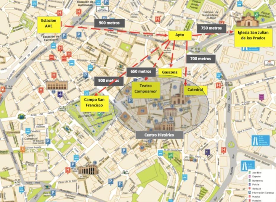 Apartment Centrico Con Parking Y Wifi Gratis Oviédo